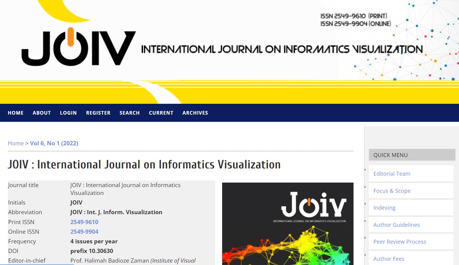 International Journal on Informatics Visualization