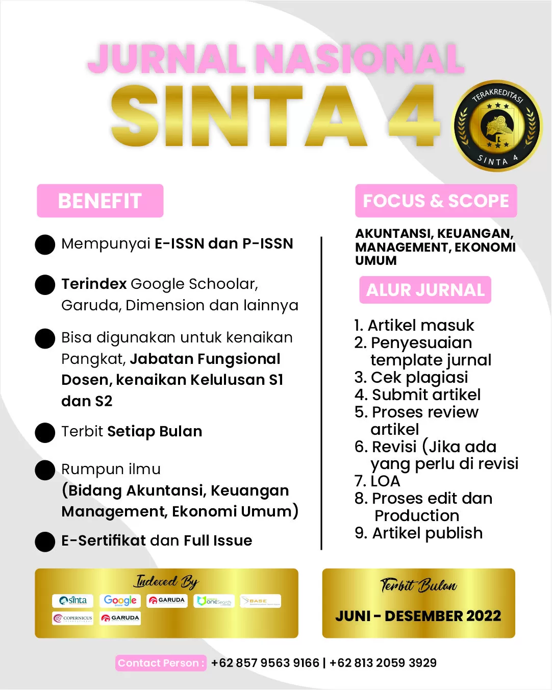 Biaya Jasa Publikasi Jurnal Sinta