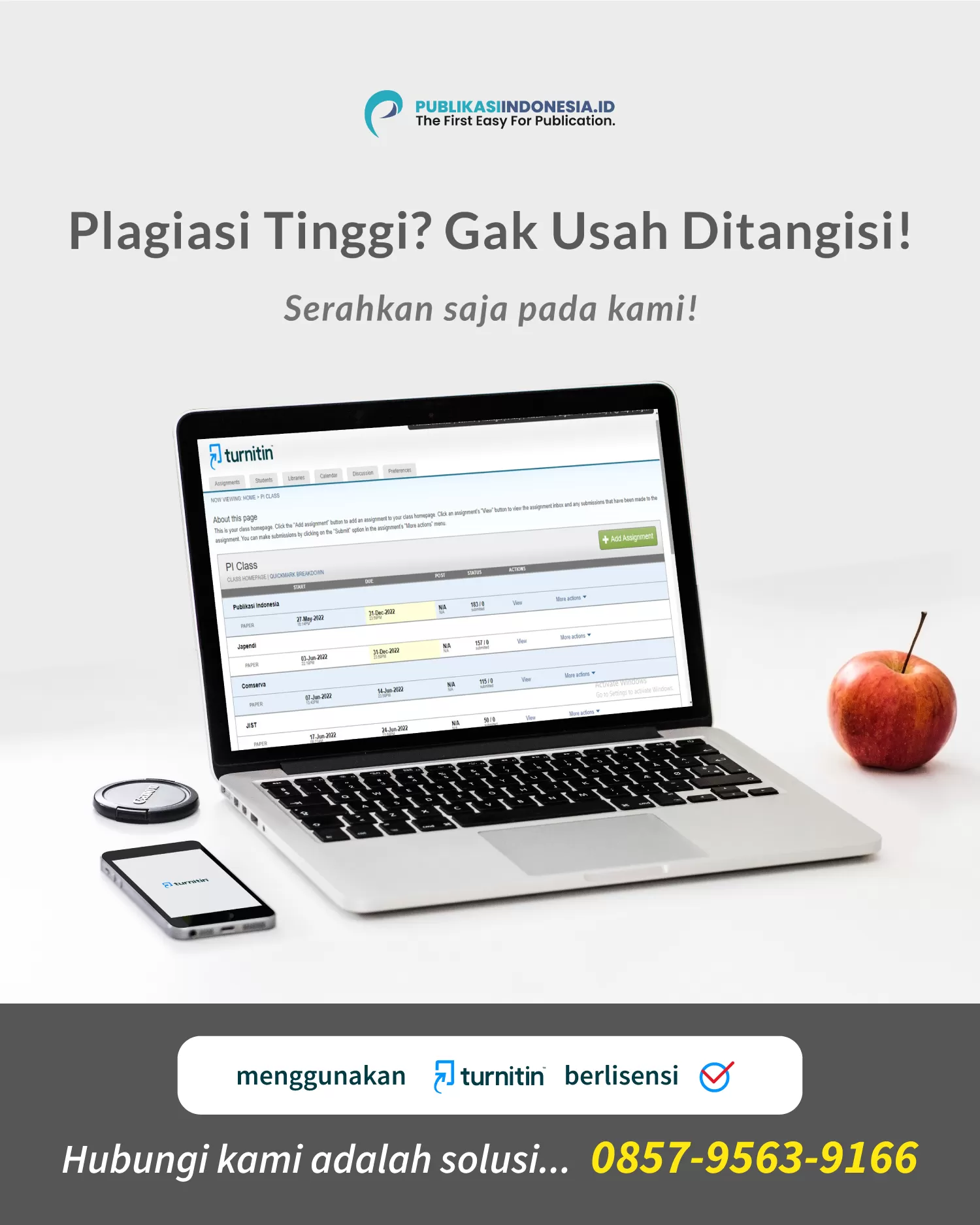 Jasa Menurunkan Plagiasi Turnitin