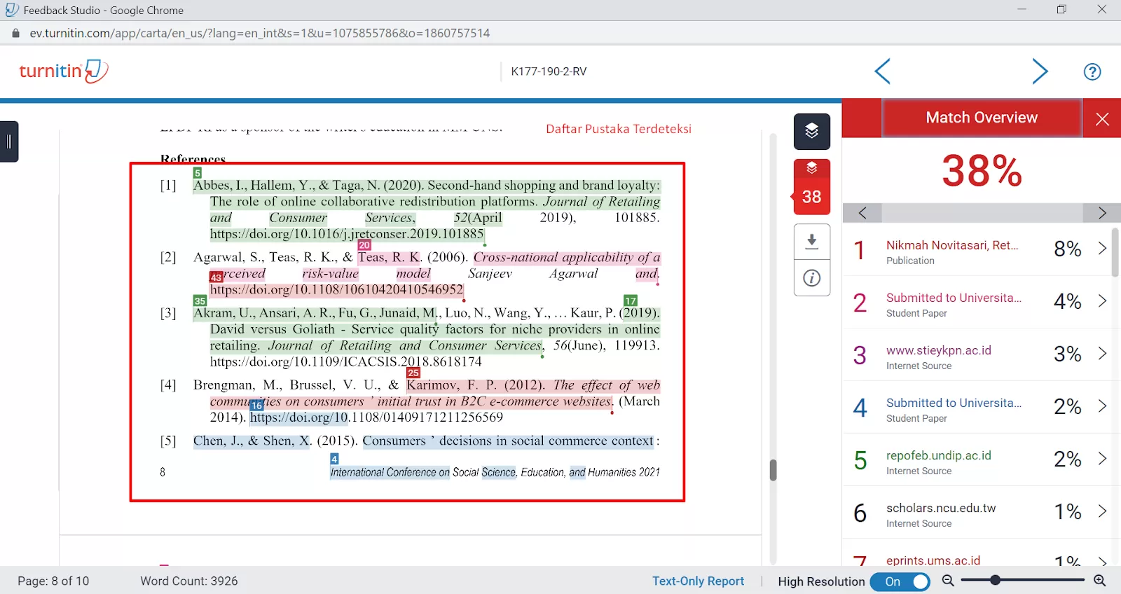 Cara Agar Daftar Pustaka Tidak Kena Turnitin