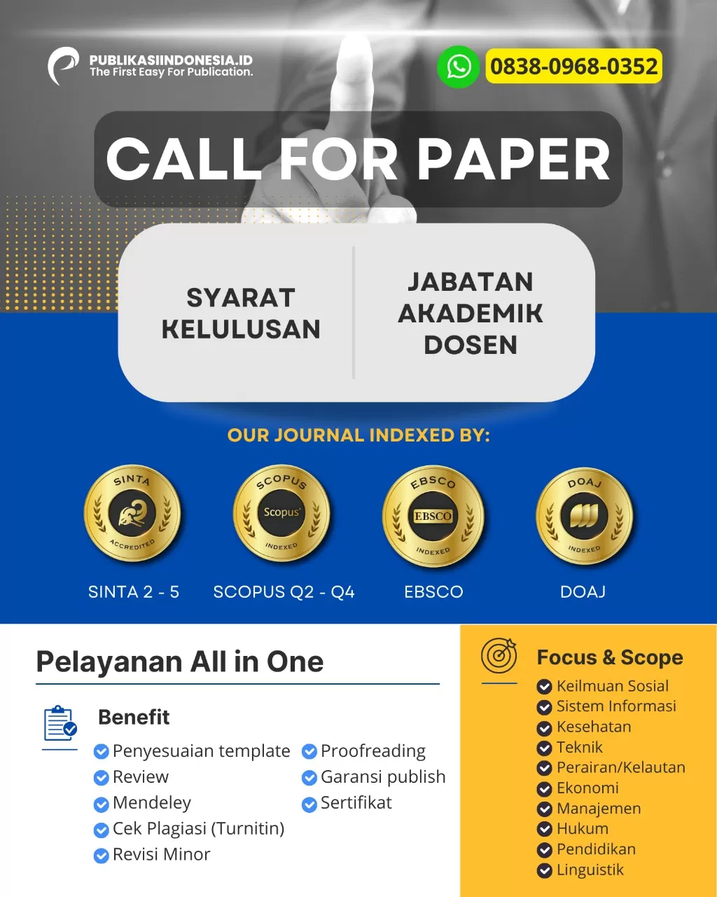 Daftar Jurnal Pengabdian Masyarakat Sinta 2 Yang Terbit Bulan Ini (Slot Terbatas!)