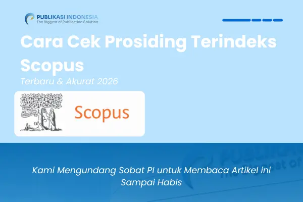 Cara Cek Prosiding Terindeks Scopus