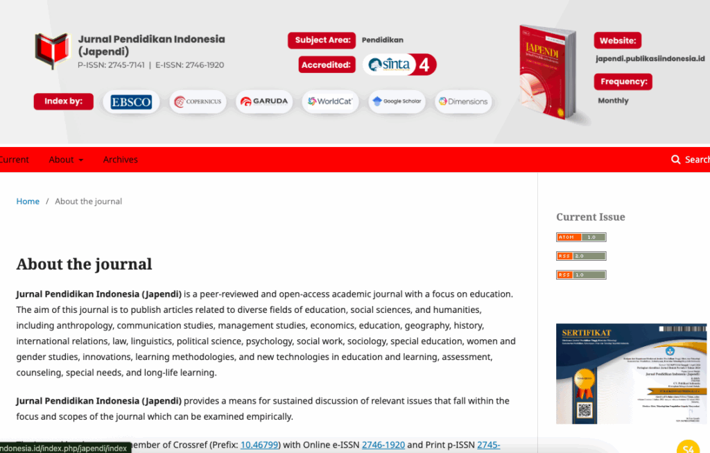 Website Template Jurnal