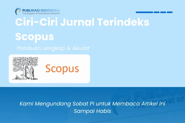 Ciri Ciri Jurnal Terindeks Scopus