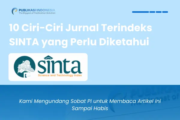 Ciri Ciri Jurnal Terindeks SINTA