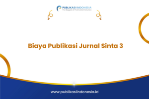 Biaya Publikasi Jurnal Sinta 3