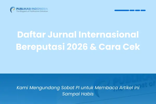 Daftar Jurnal Internasional